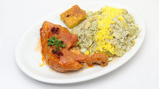 Baghali Polo with Chicken